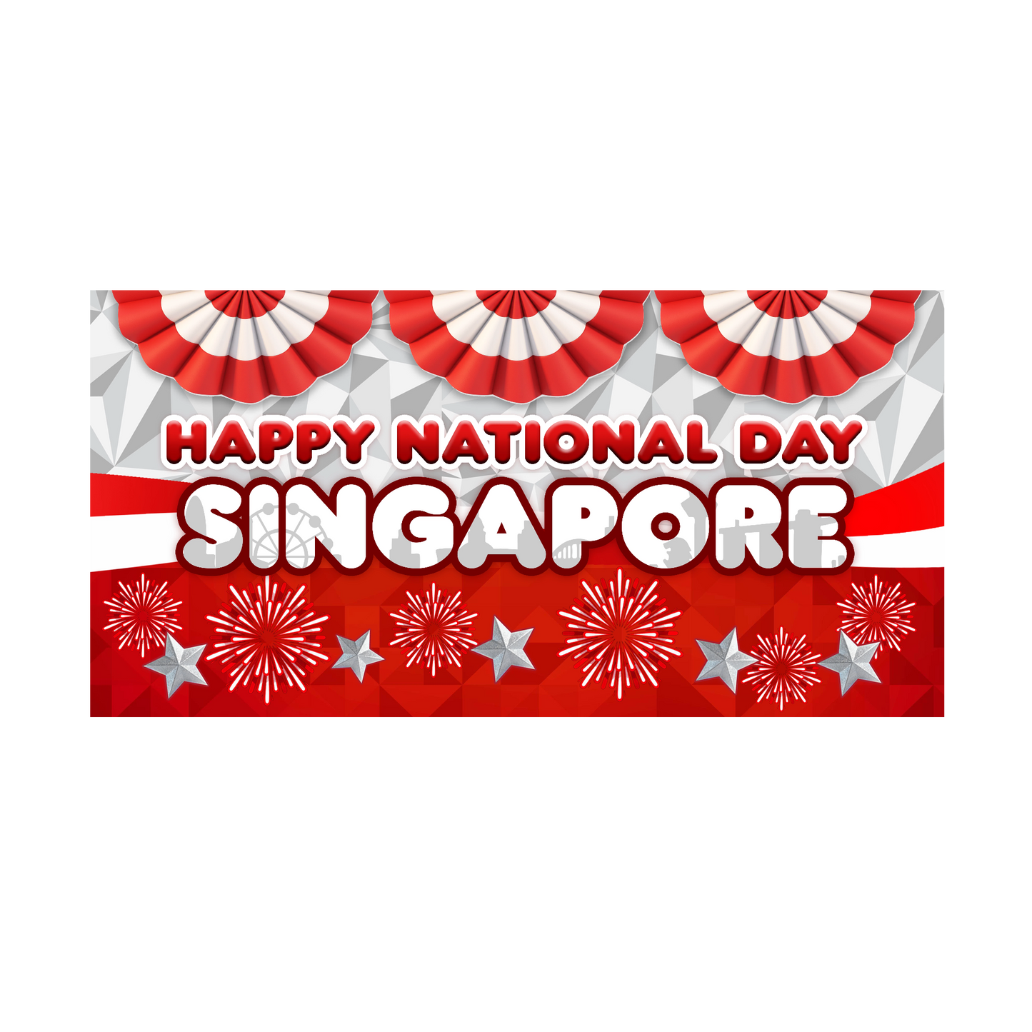 Horizontal Banner Polyester C 2x0.9m x 1 piece