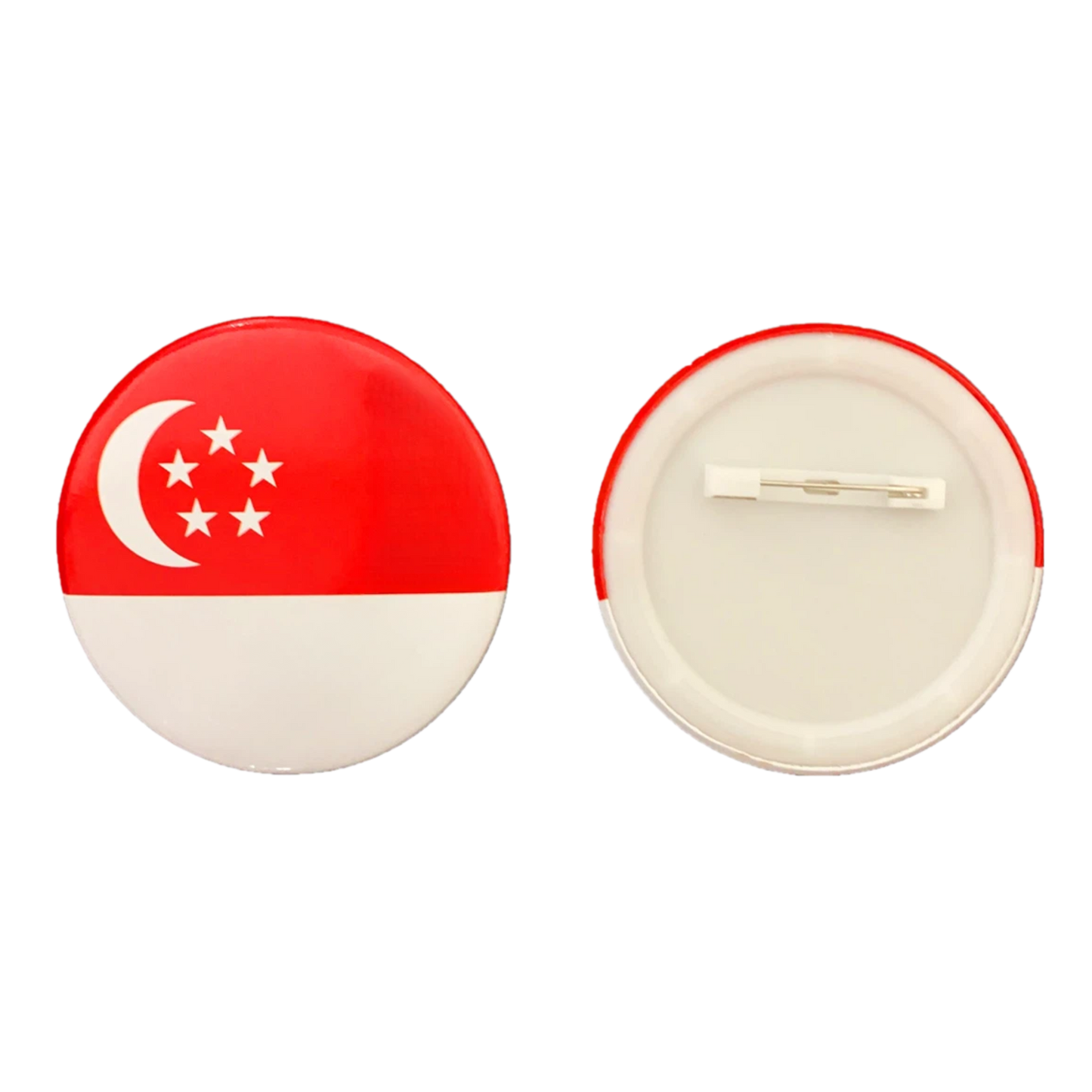 Singapore Flag Pin Badge 5.8cm x 50 pieces