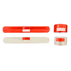 Singapore Flag Slap Snap Wristband 22x3cm