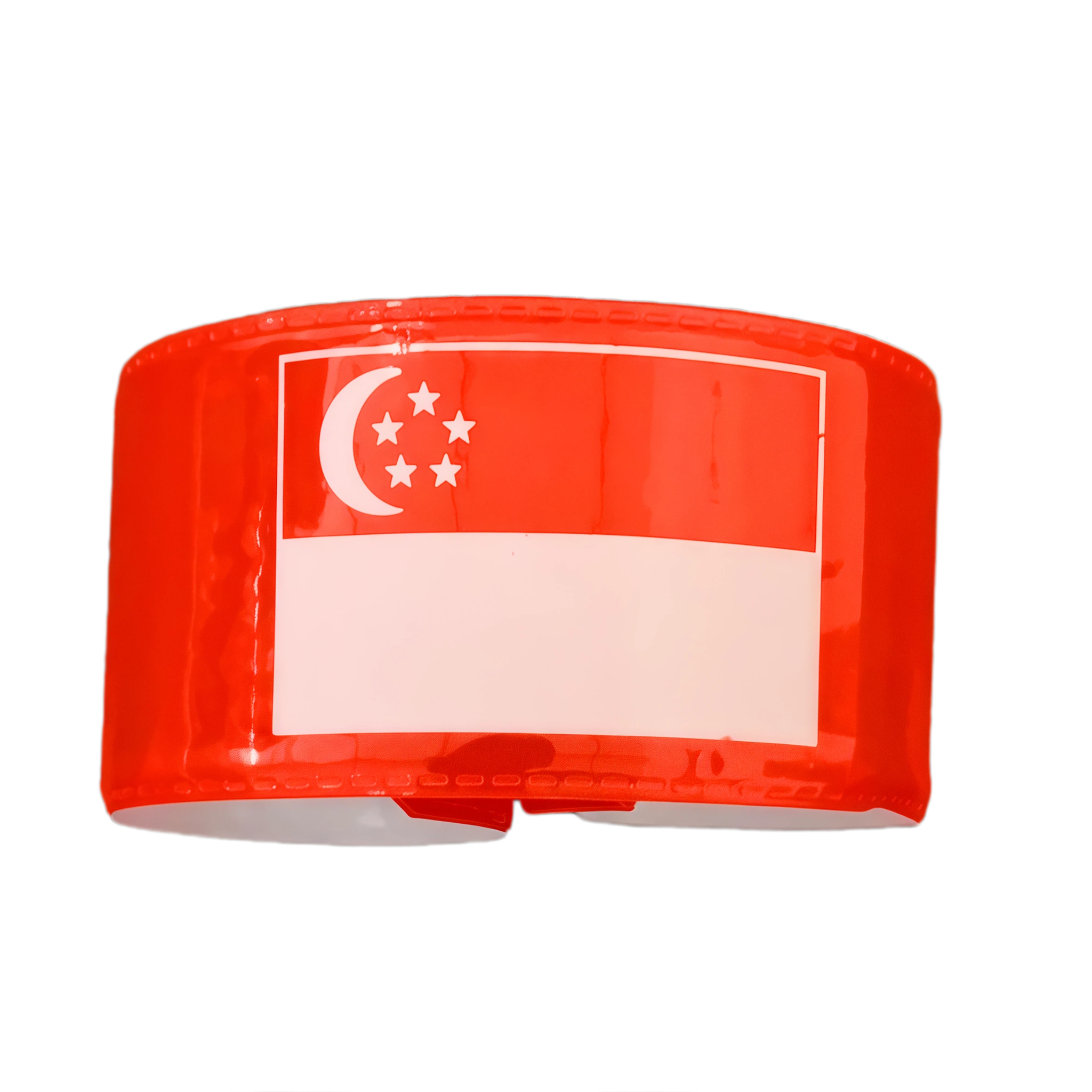 Singapore Flag Slap Snap Wristband 22x3cm x 100 pieces