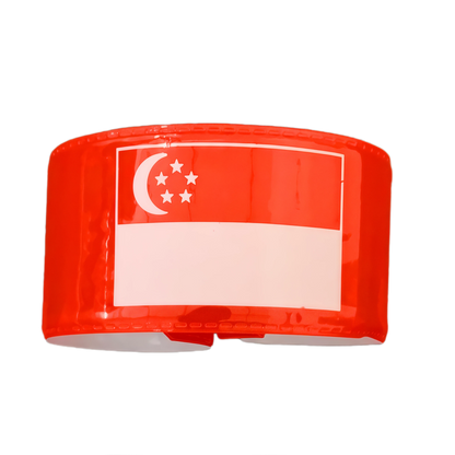 Singapore Flag Slap Snap Wristband 22x3cm x 100 pieces