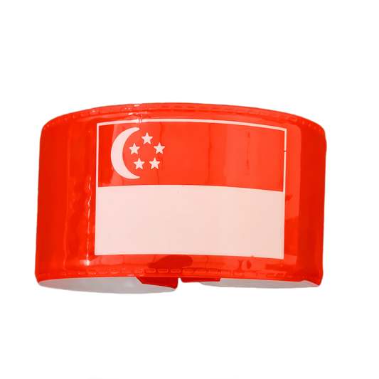 Singapore Flag Slap Snap Wristband 22x3cm x 100 pieces
