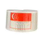 Singapore Flag Slap Snap Wristband 22x3cm
