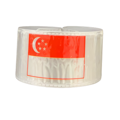Singapore Flag Slap Snap Wristband 22x3cm x 100 pieces