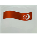 Singapore Flag Tattoo Sticker 4.9x3.9cm x 50 pieces