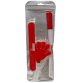 Cheer 3-item Pack E Flag Wristband Clapper 13x37cm Red