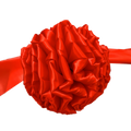 Polyester Satin Red Ribbon Ball 22-25cm