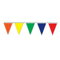 Triangle 25x35cm 20-flag Bunting Polyester 9m Plain Multicolour