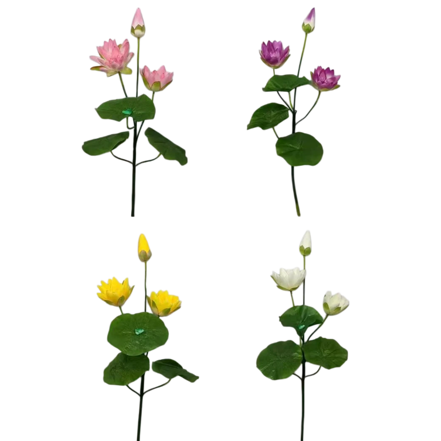 Artificial Lotus 20cm 3H 1.2m x 5 stalks