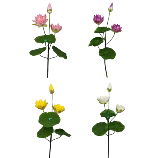Artificial Lotus 20cm 3H 1.2m x 5 stalks