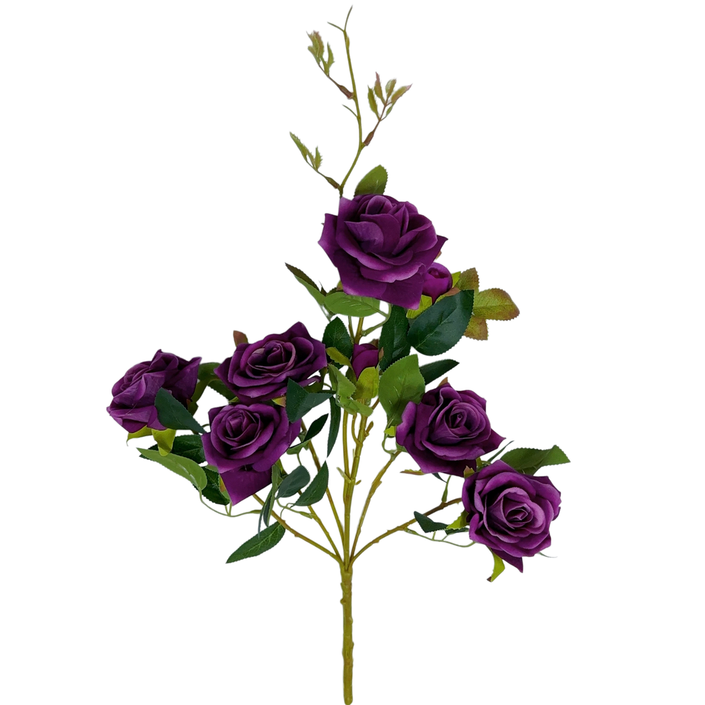 6-9cm Bud Artificial Rose 8H 45cm