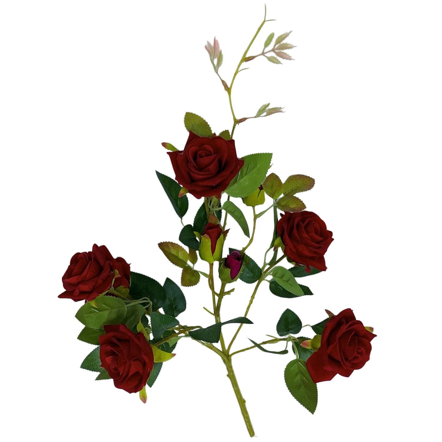 6-9cm Bud Artificial Rose 8H 45cm x 5 bunches