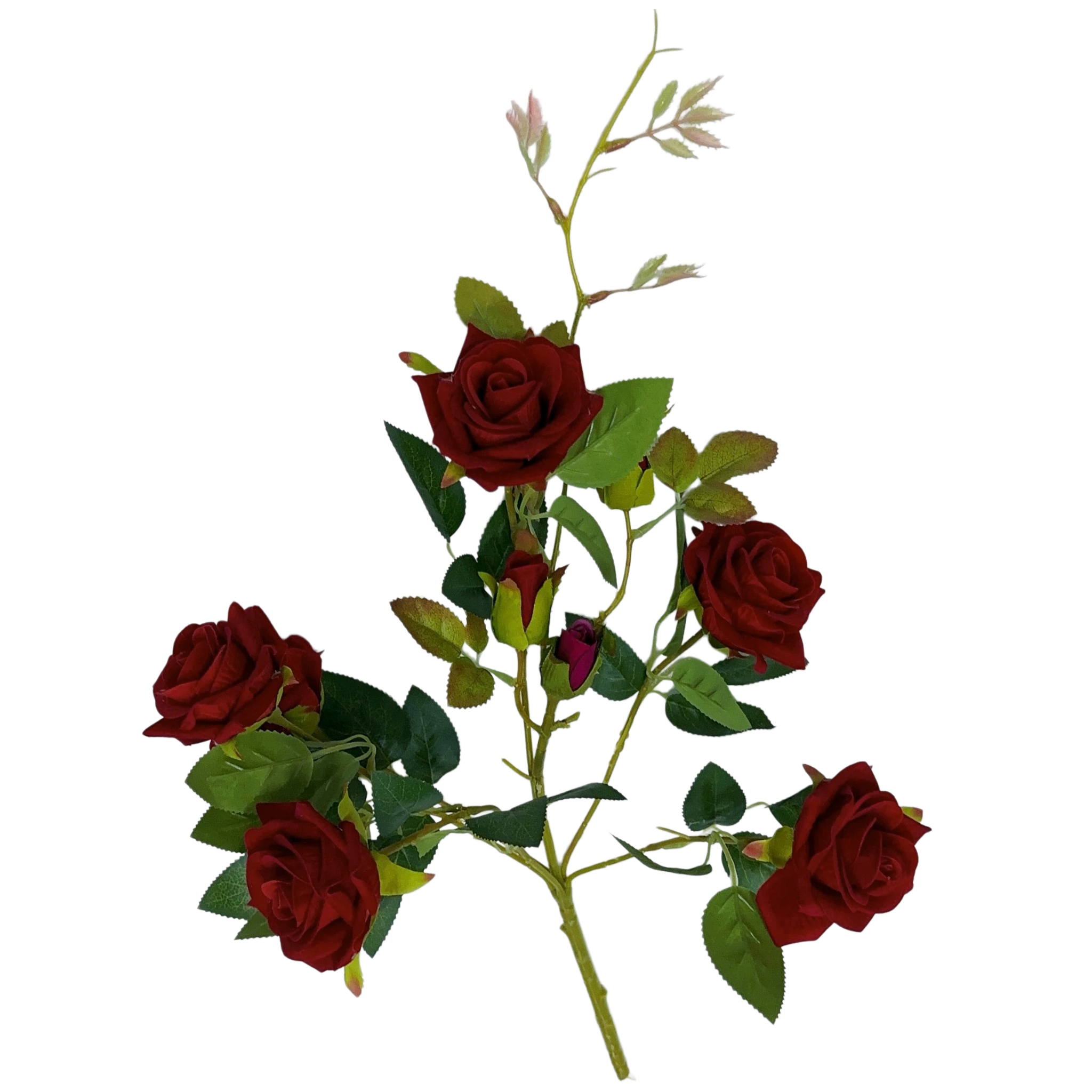 6-9cm Bud Artificial Rose 8H 45cm x 5 bunches