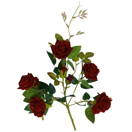 6-9cm Bud Artificial Rose 8H 45cm x 5 bunches