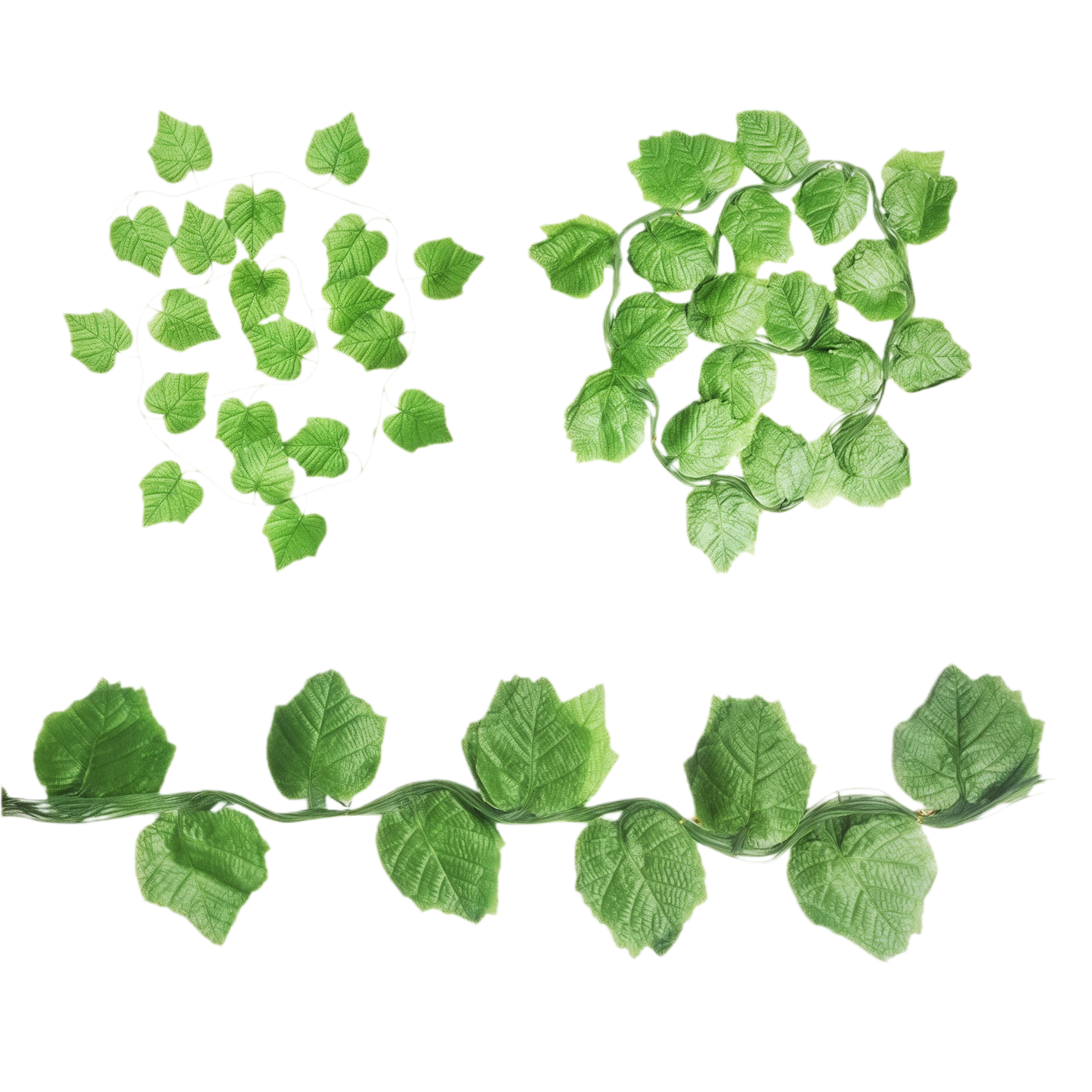 Artificial Grape Vine 7cm Leaf 2.4m x 10 garlands