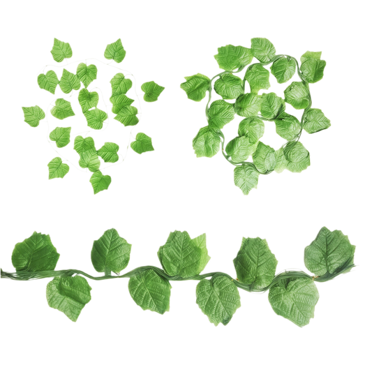 Artificial Grape Vine 7cm Leaf 2.4m x 10 garlands