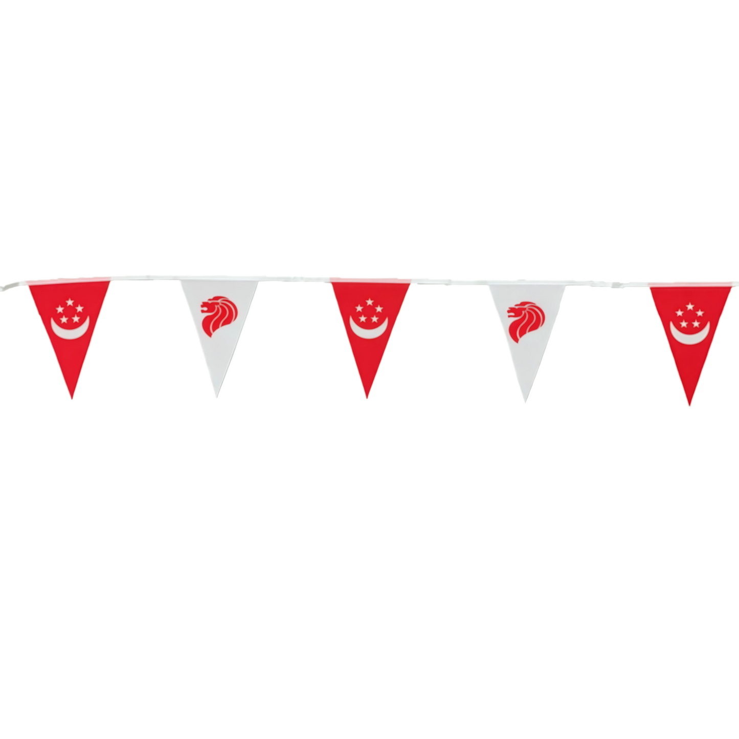 Triangle 25x35cm 20-flag Bunting Polyester 9m x 1 piece