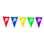 Triangle 25x35cm 20-flag Bunting Polyester 9m