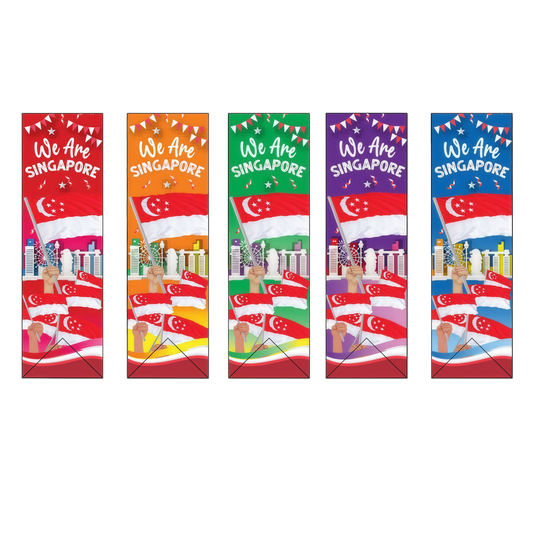 Vertical Banner Polyester O 56x180cm x 5 pieces