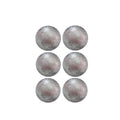 8cm Bauble Glitter Silver (6pcs)