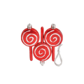 10.5x2cm Lollipop Red and White (3pcs)