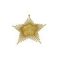 Gold Glitter Star Flat 13cm (2pcs)