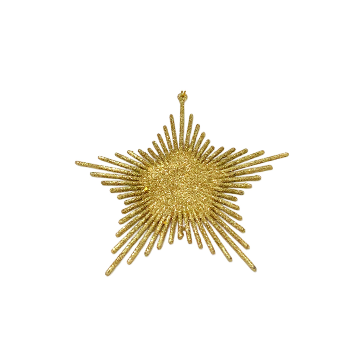 Gold Glitter Star Flat 13cm (2pcs)