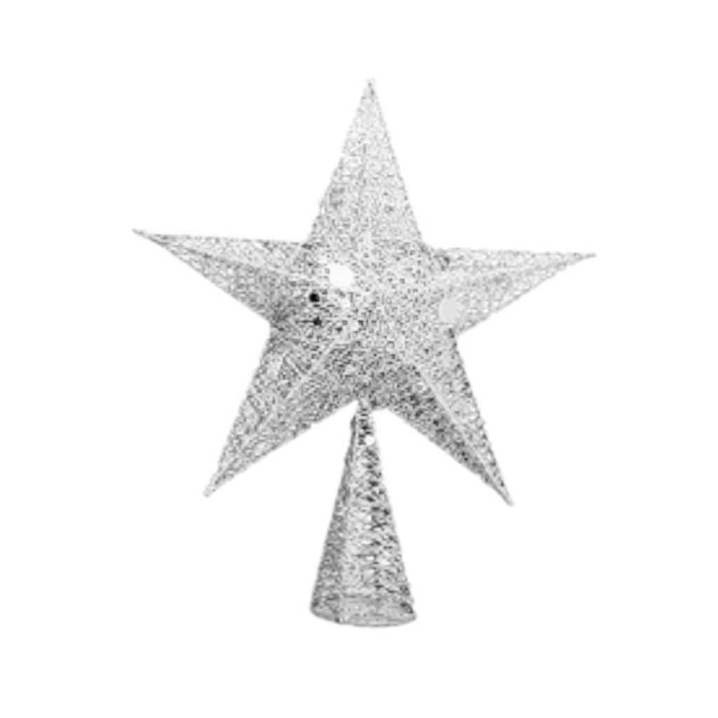 3D Glitter Wire Star Topper