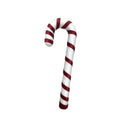 White Foam Candy Cane with Maroon Ribbon