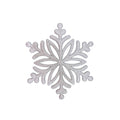 Silver Glitter Snowflake Flat 28cm
