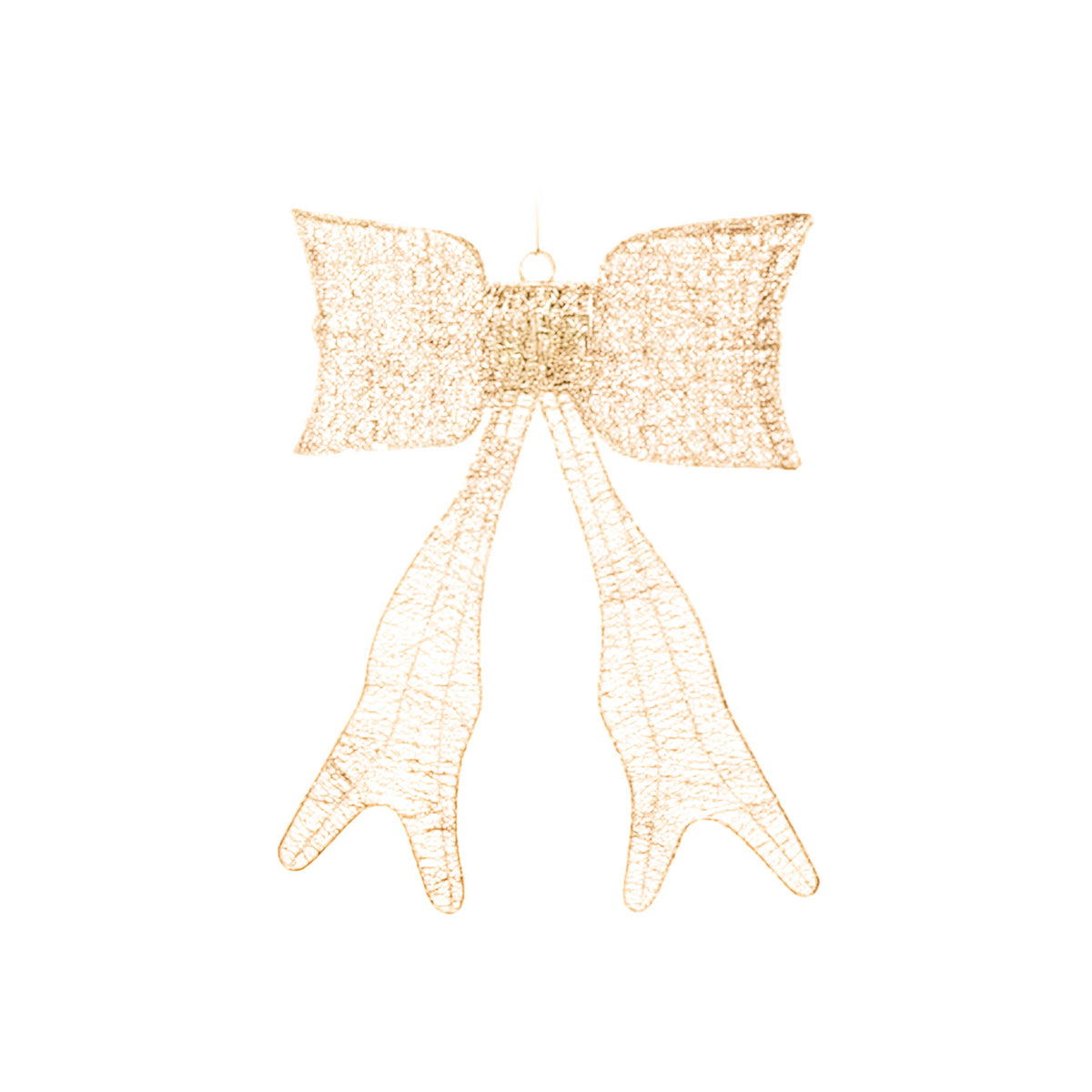 Gold Glitter Wire Ribbon 50x60cm