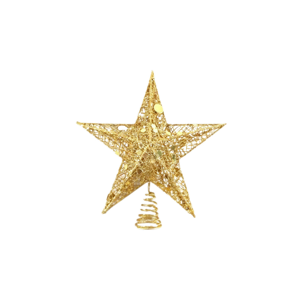 3D Glitter Wire Star Topper