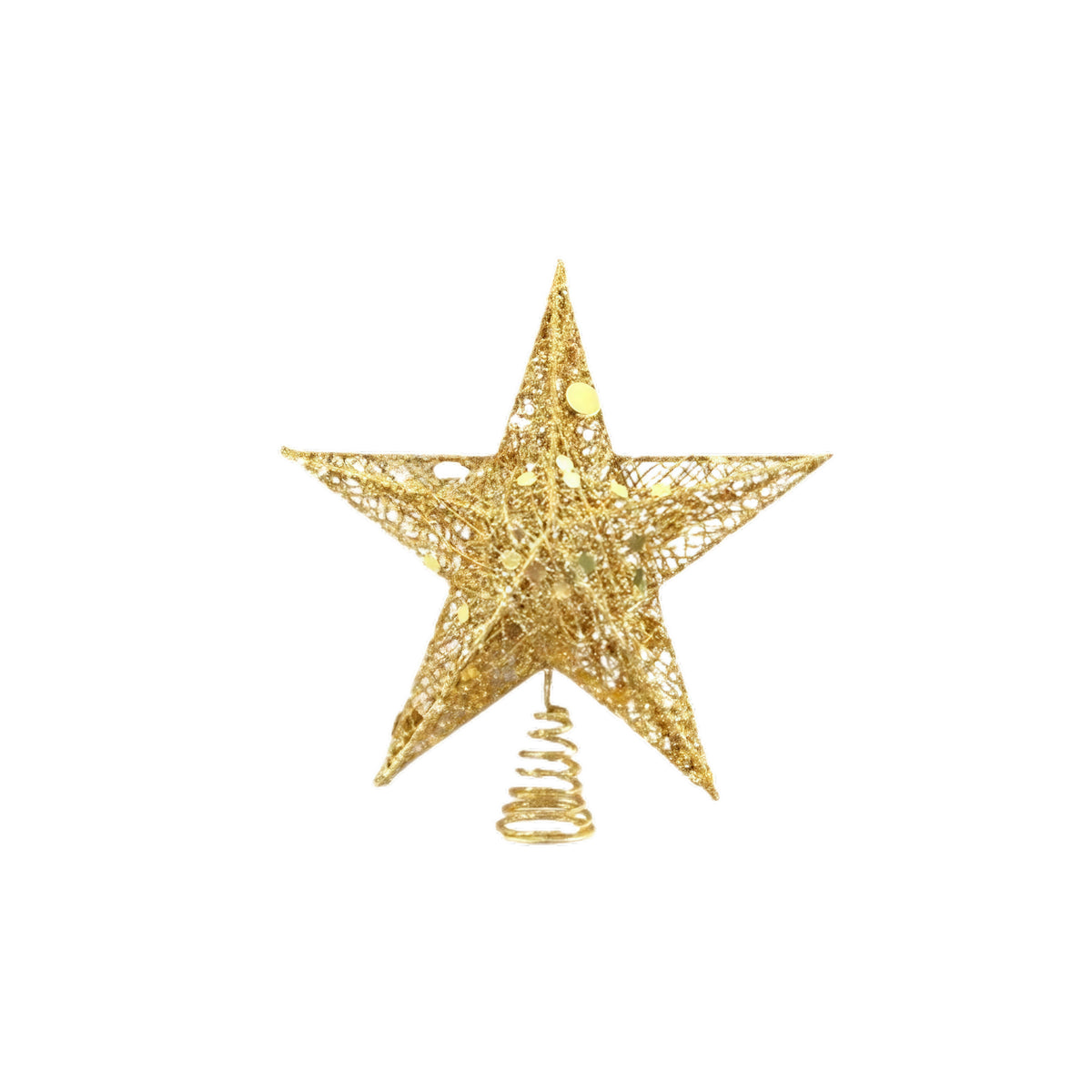 3D Glitter Wire Star Topper