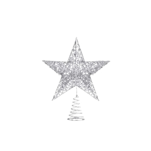 3D Glitter Wire Star Topper