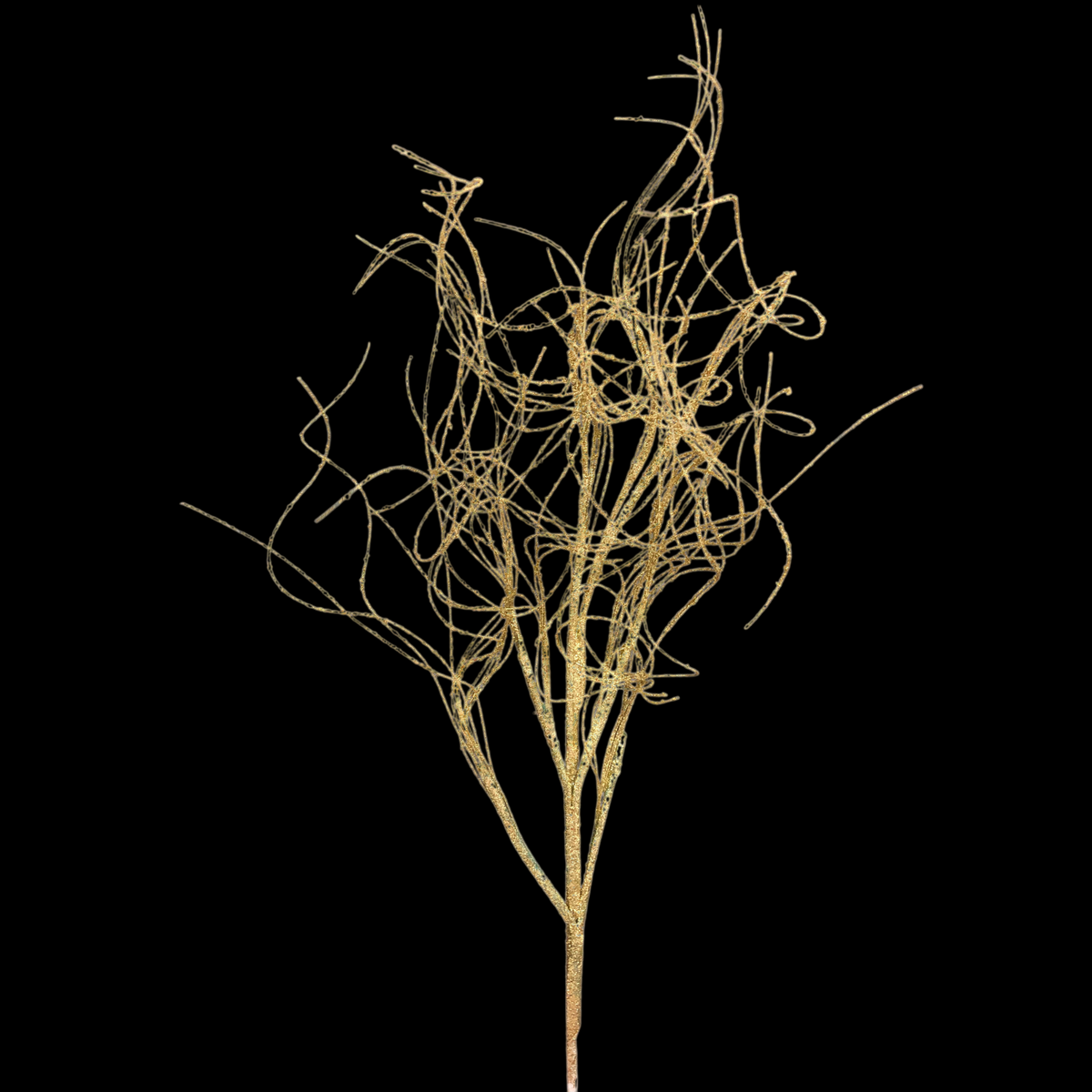 6H Glitter Curly Twig