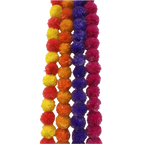 Raffia Marigold Flower Garland 1.2mL x 8.9cmW