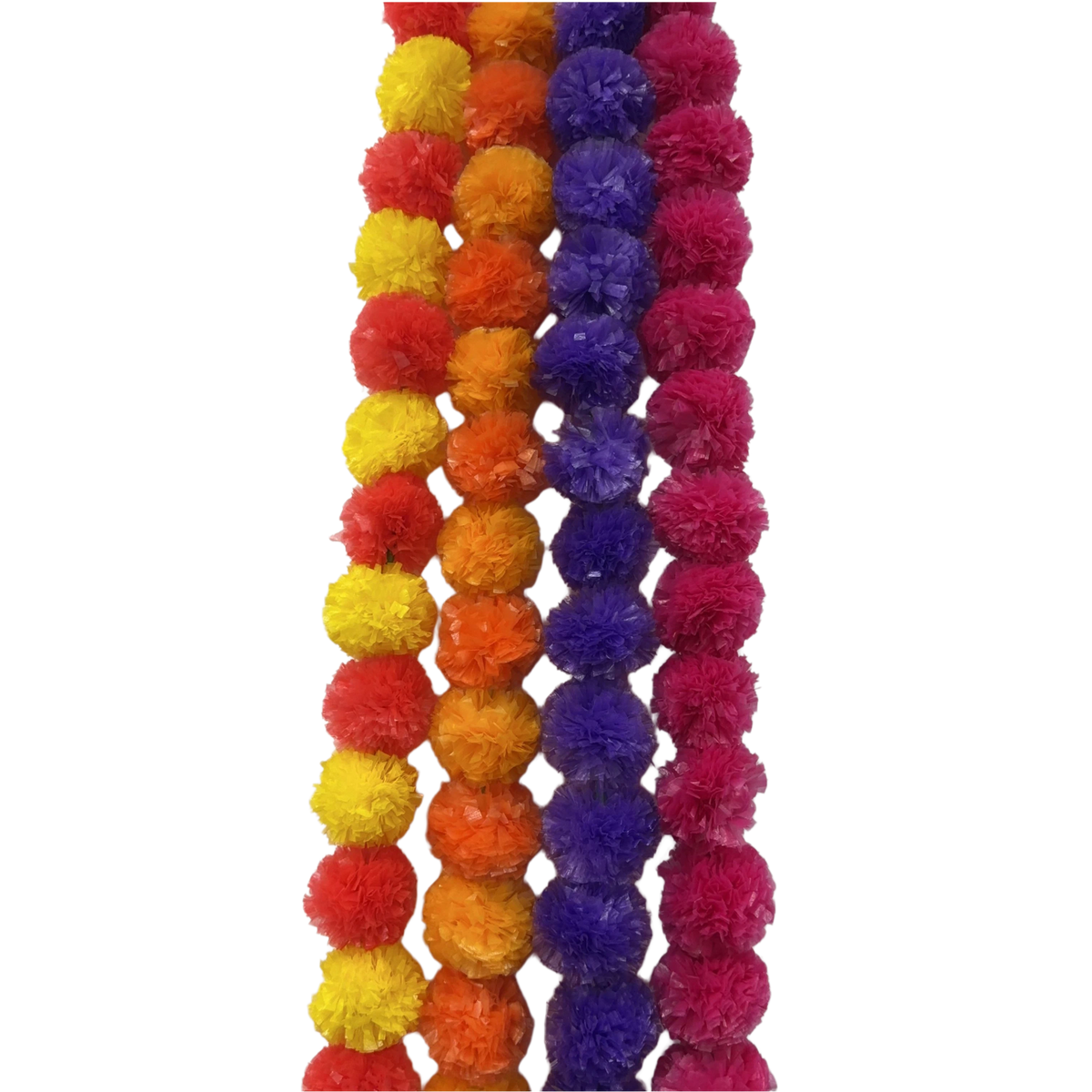 Raffia Marigold Flower Garland 1.2mL x 8.9cmW