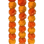 Raffia Marigold Flower Garland 1.2mL x 8.9cmW