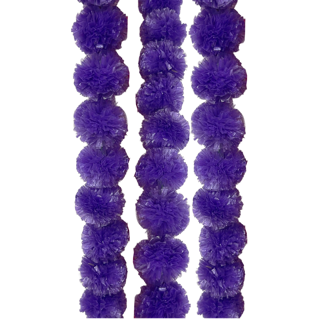 Raffia Marigold Flower Garland 1.2mL x 8.9cmW
