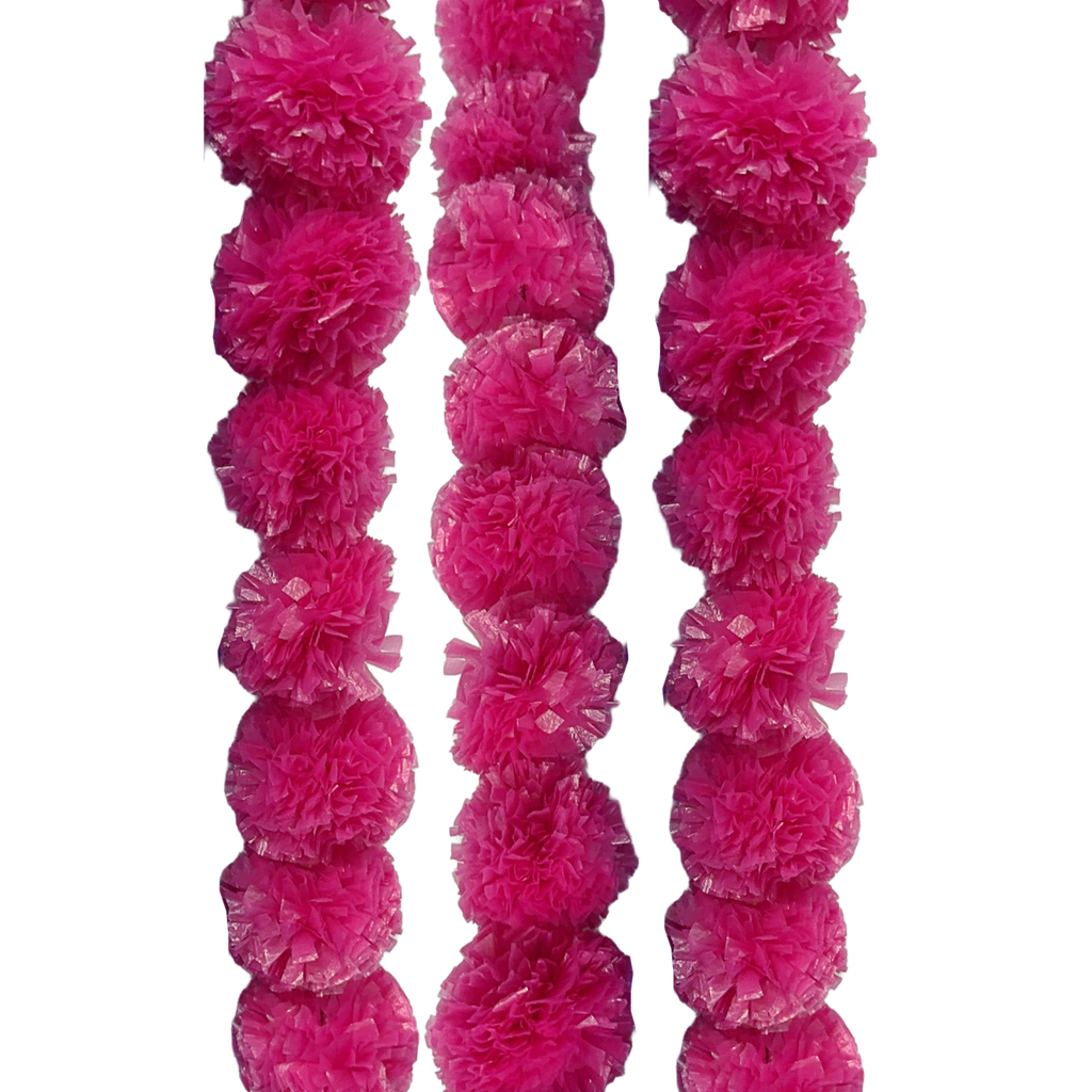 Raffia Marigold Flower Garland 1.2mL x 8.9cmW