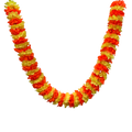 Polyester Marigold Garland Orange Yellow 1.5mL x 10cmW