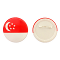 Singapore Flag Pin Badge 5.8cm