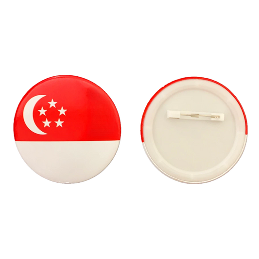 Singapore Flag Pin Badge 5.8cm x 50 pieces